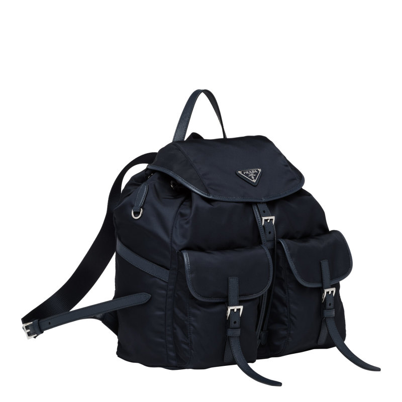 PRADA 尼龙双肩包 藏青 2025